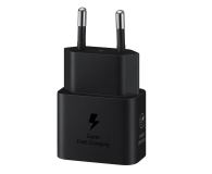 Ładowarka i akumulator SAMSUNG Ładowarka Sieciowa 25W USB-C czarna